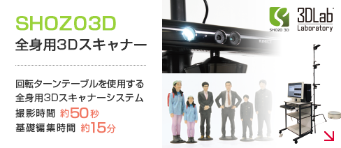SHOZO3D 全身用3Dスキャナーシステム